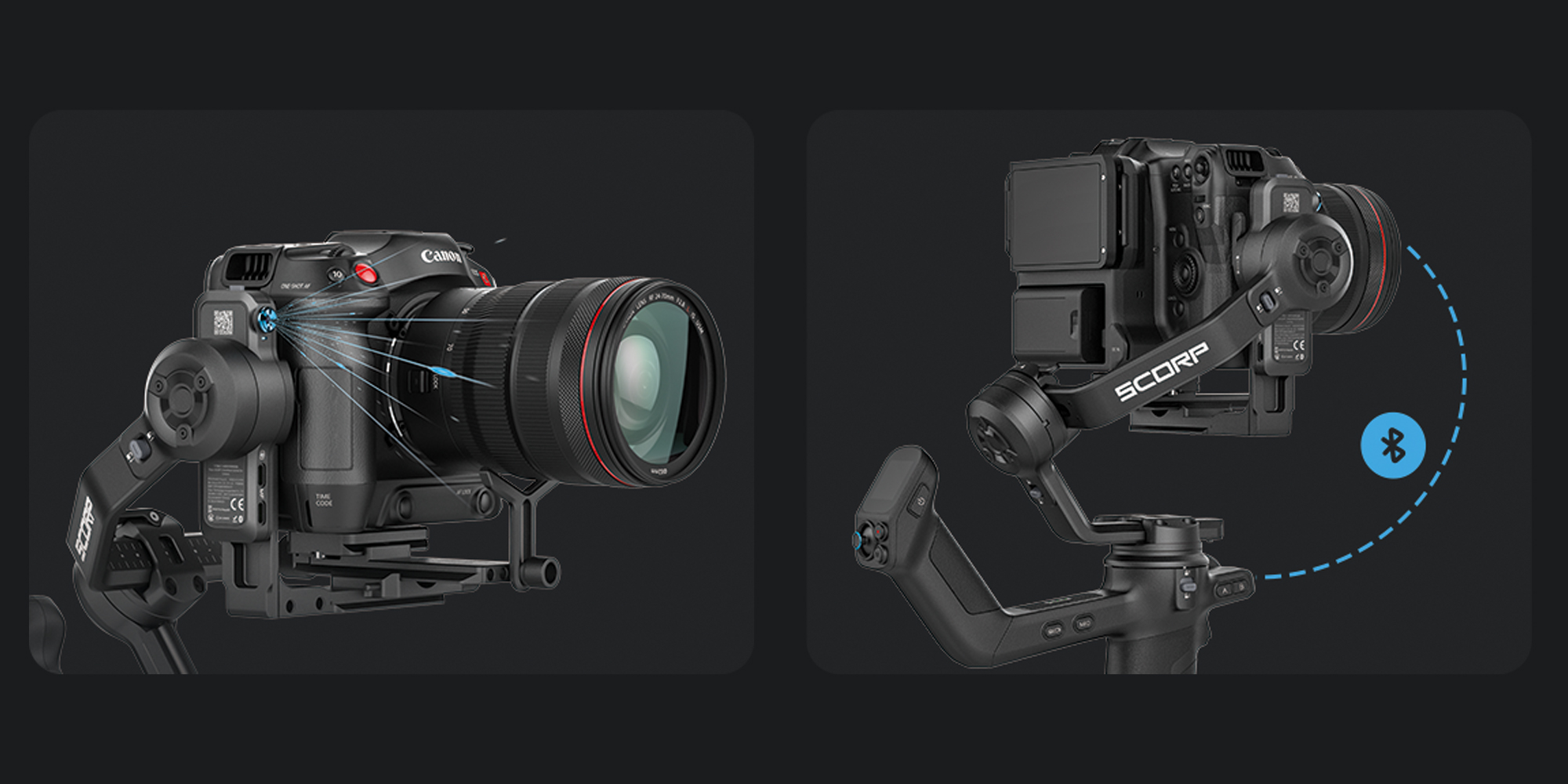 Gimbal ręczny FeiyuTech Scorp 3 Kit do aparatów VDSLR i kamer